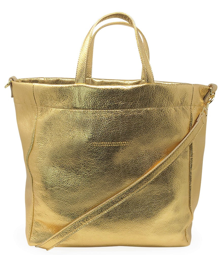 FRENCH LOVER. Handmade real leather oversized tote bag with woven