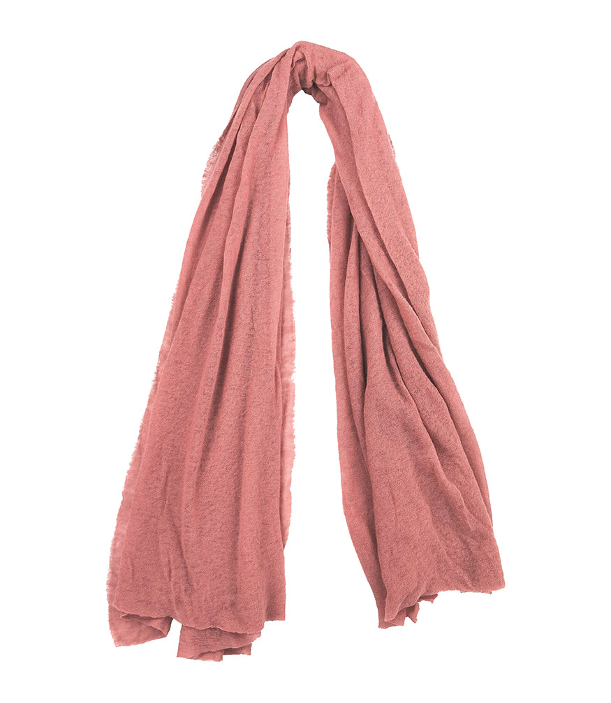 Blush Pink Large Cashmere Plain Stole