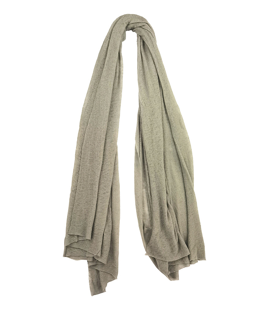 Sage Green Large Cashmere Plain Stole