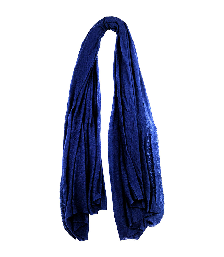 
                      
                        Blue Large Cashmere Plain Stole
                      
                    