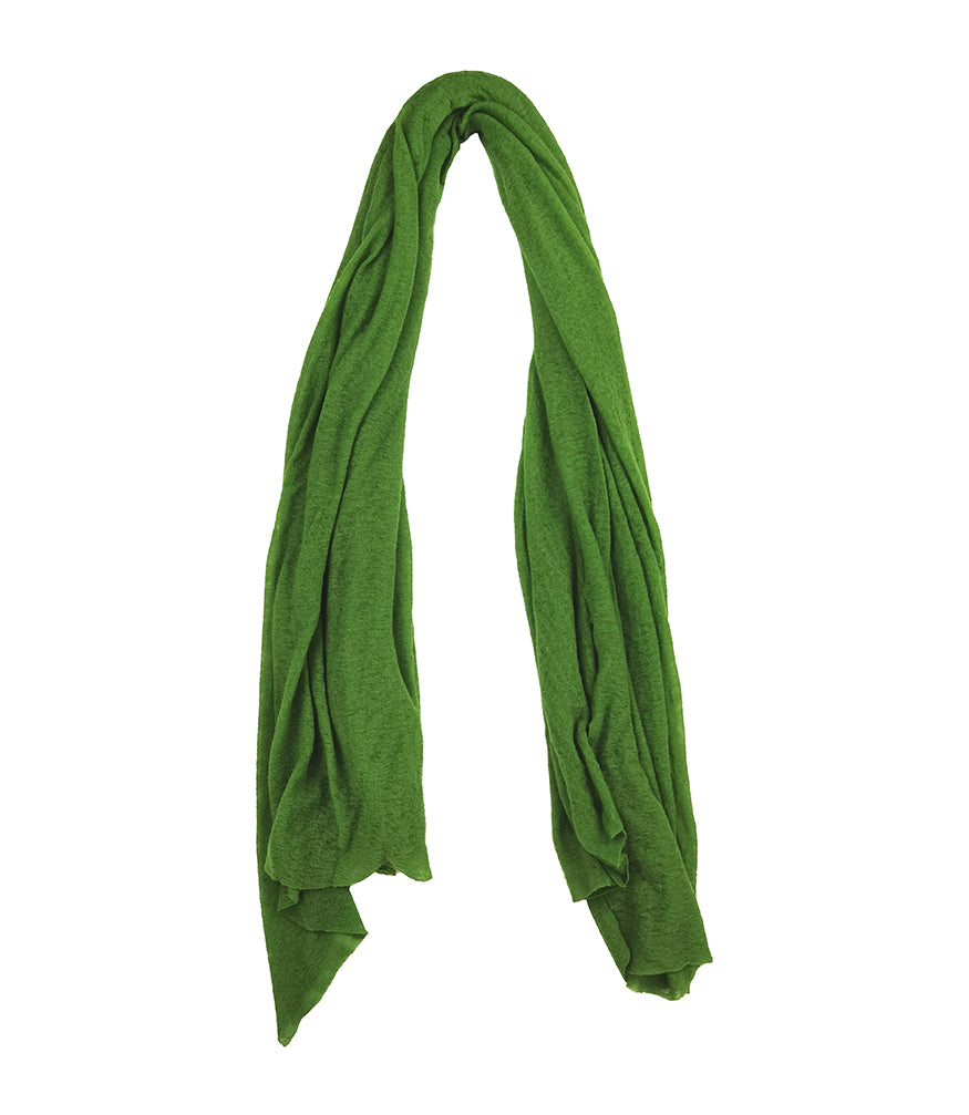 Grass Green Large Cashmere Plain Stole