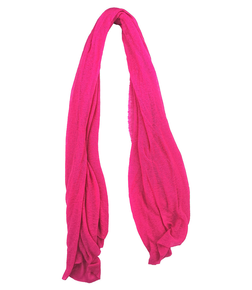 Fuchsia Large Cashmere Plain Stole