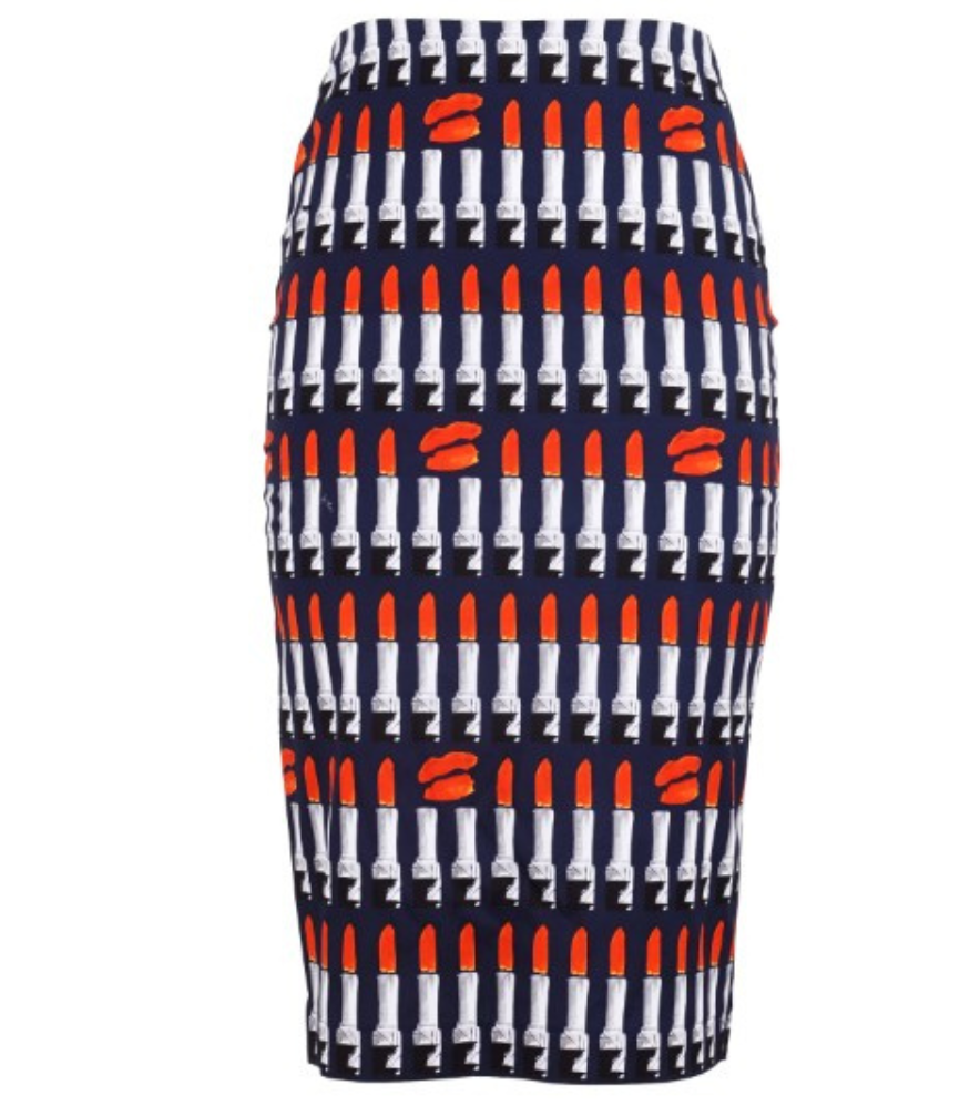 Chloe Skirt Indigo Orange Long Skirt