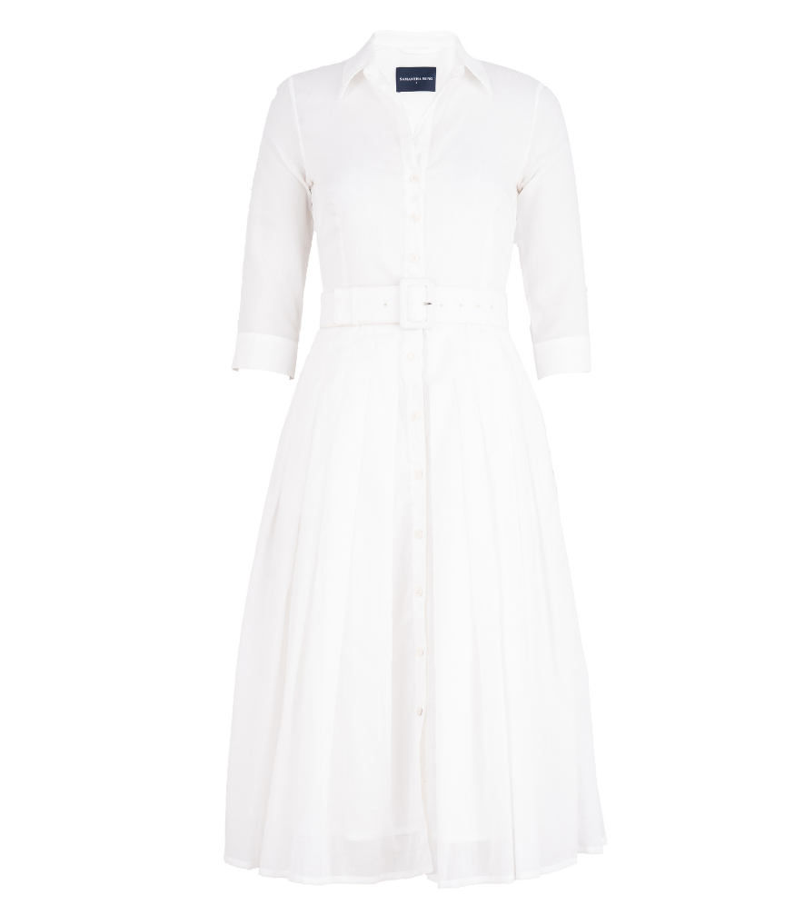 Audrey Dress #4 White Midi Dress