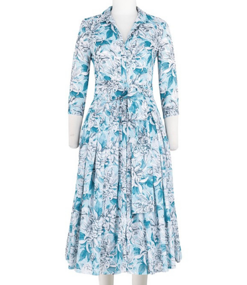 Audrey Dress #1 Soft Sea Blue Long Dress