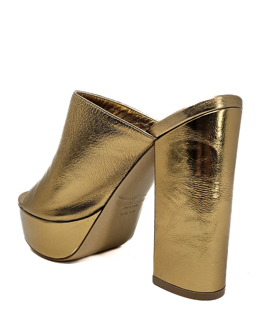 
                      
                        Marilu Gold Open Toe Platform Sandal
                      
                    