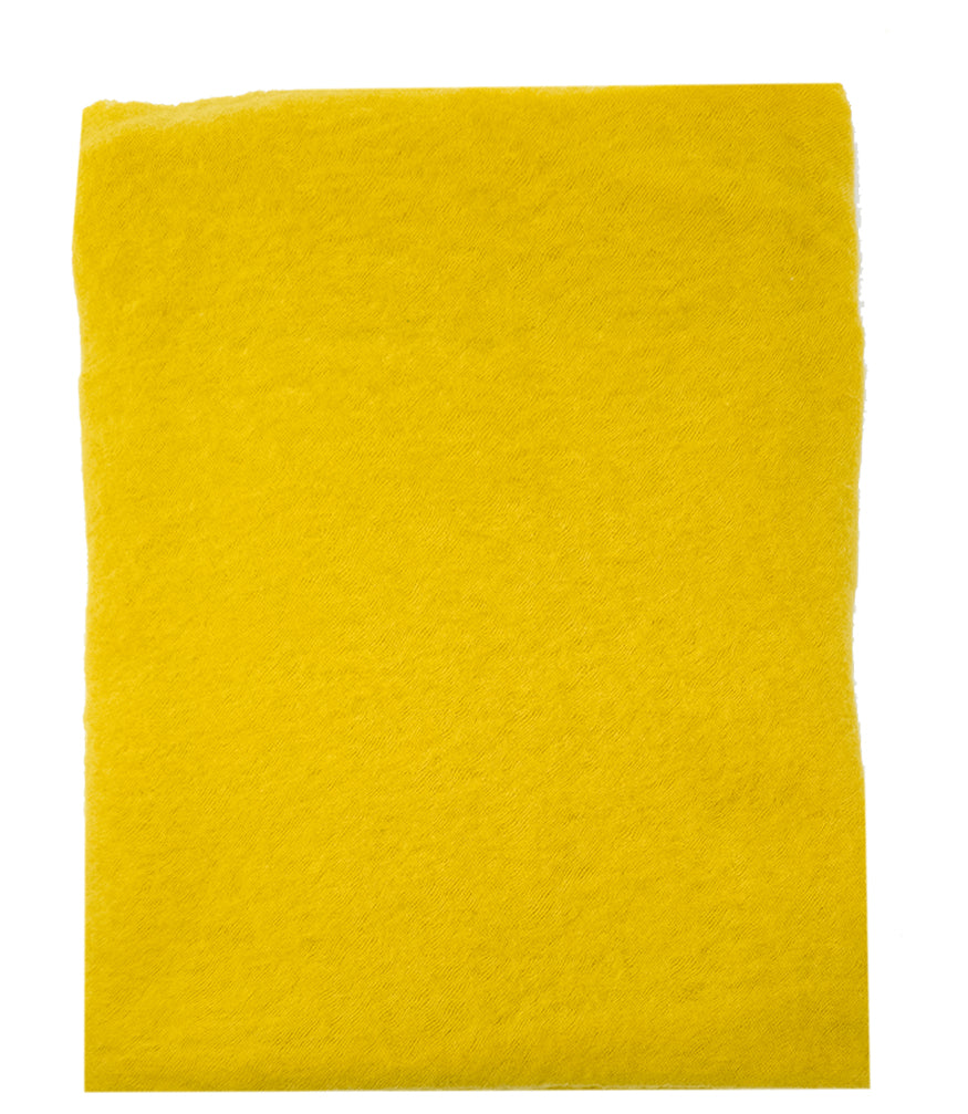 Botto Giuseppe Yellow Small Cashmere Plain Scarf