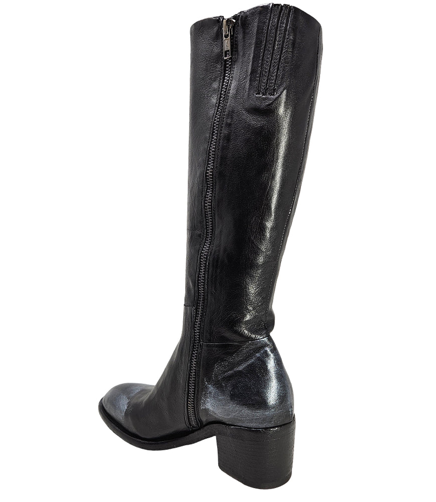
                      
                        Black Tall Hand Rubbed Lock Boot
                      
                    