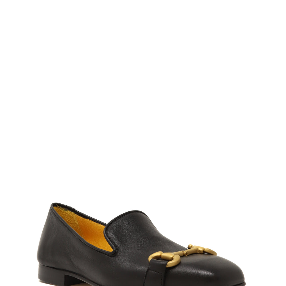 
                      
                        Black Leather Square Toe Loafer
                      
                    