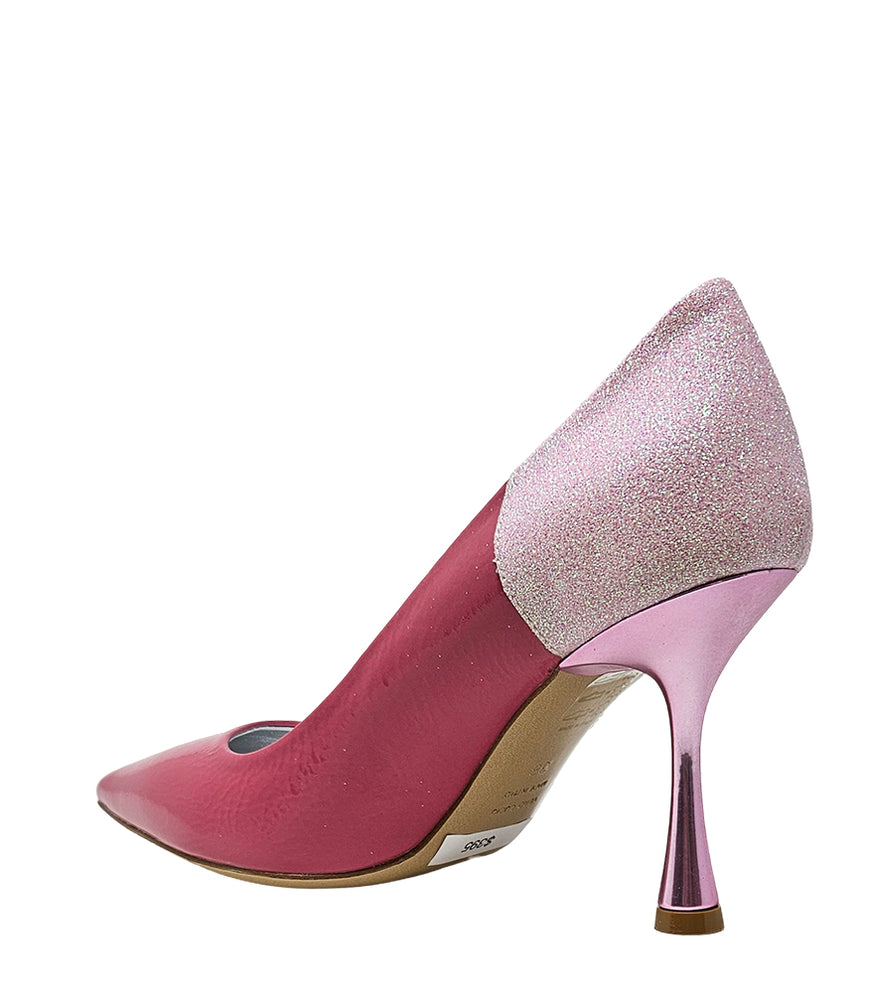 
                      
                        Alena Rose/Pink High Heel Glitter Pump
                      
                    