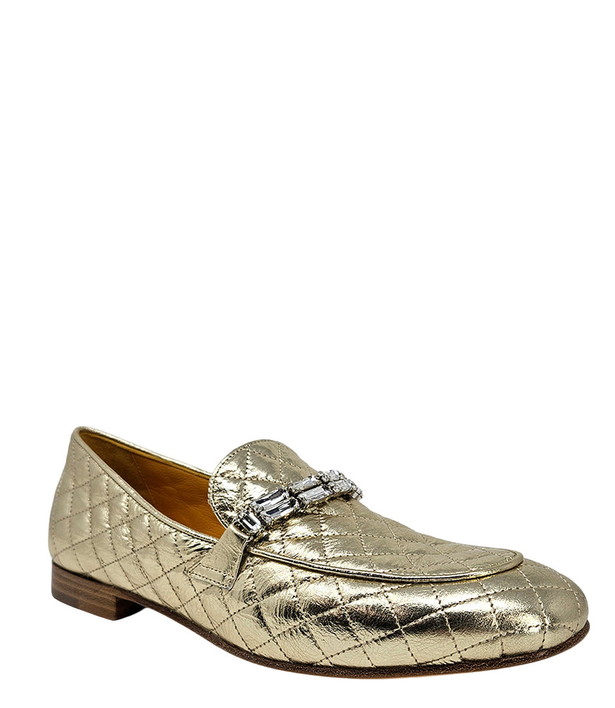 
                      
                        Mocasín plano acolchado dorado Madison Maison™
                      
                    