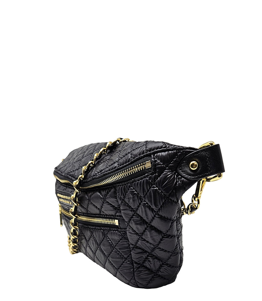 
                      
                        Quyenn Temy Black/Gold Slingbag
                      
                    