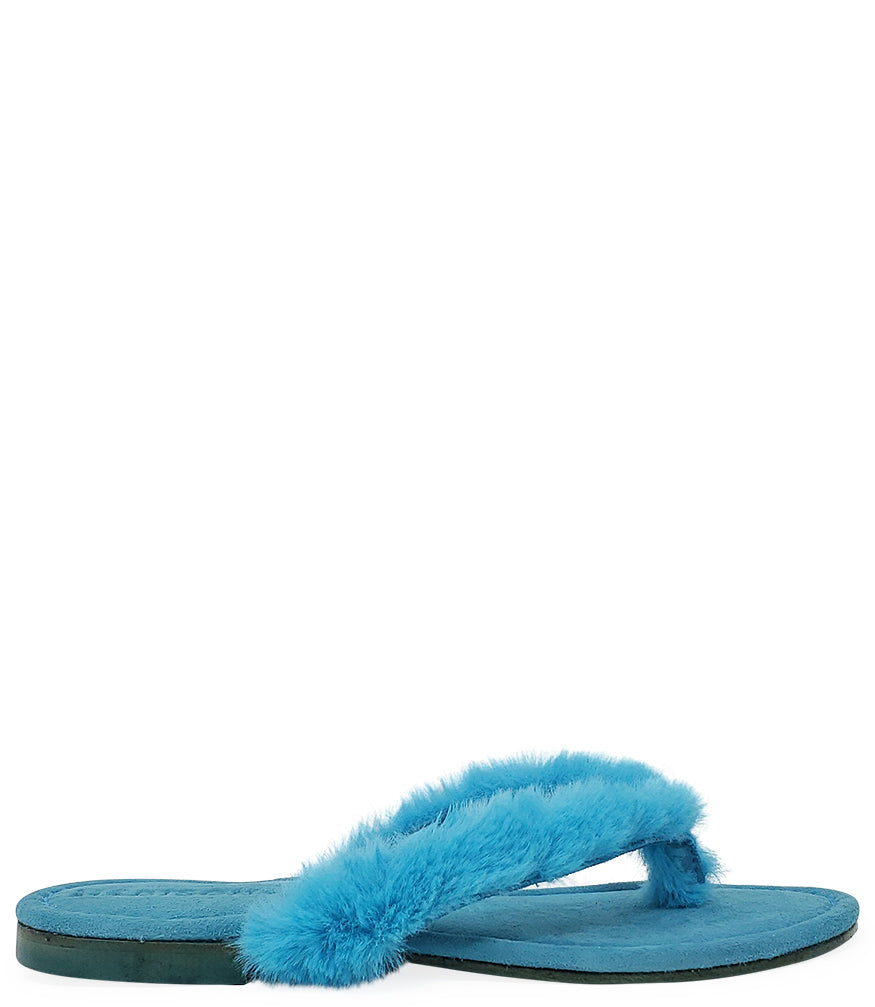 Turquoise Ivanka Thong Sandal