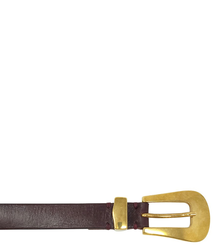 Madison Maison Burgundy Leather Belt - MADISON