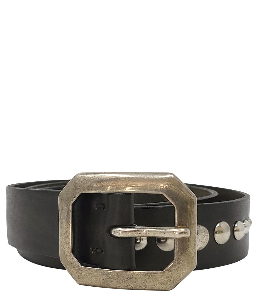 Madison Maison Dk Green Leather Belt - MADISON MAISON