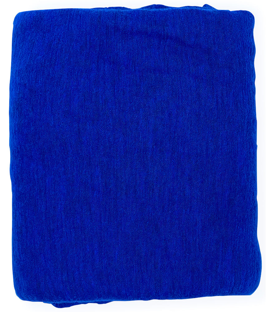 Cobalt Blue Small Cashmere Plain Scarf