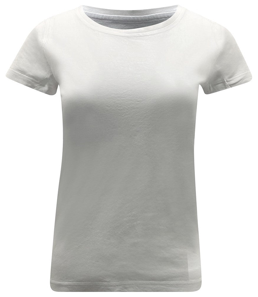 White Metallic Coated Cotton T-Shirt